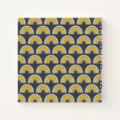 かわいい先生ボホレインボーオングレーノート ノートブック (裏面)