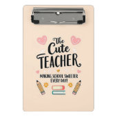 かわいい先生ミニクリップボード ミニクリップボード (正面)