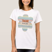 かわいい先生レトロスクールパターン Tシャツ (正面)