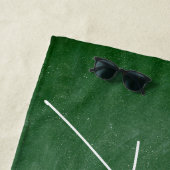 かわいい先生色鉛筆パーソナライズされた ビーチタオル (インサイチュ)