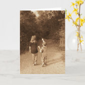 かわいい先生 カード (黄色い花)