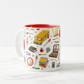 かわいい先生 ツートーンマグカップ (正面左)