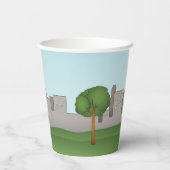 かわいい公園のハッピーバースデー 紙コップ (裏面)