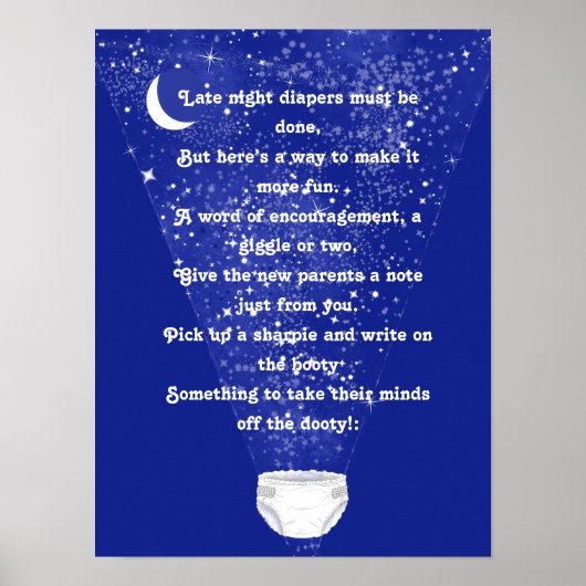 かわいい共同おむつ赤ちゃんシャワー活動 ポスター (正面)