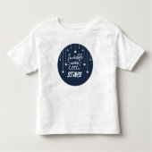 かわいい円のきらめきのきらめき少し星の叙情詩 トドラーTシャツ (正面)