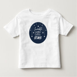 かわいい円のきらめきのきらめき少し星の叙情詩 トドラーTシャツ
