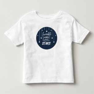 かわいい円のきらめきのきらめき少し星の叙情詩 トドラーTシャツ