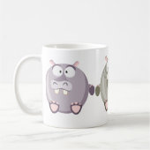 かわいい円のサイ コーヒーマグカップ (左)