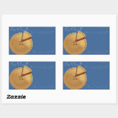 かわいい円グラフのステッカー! 長方形シール (シート)