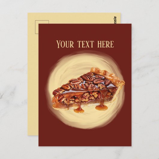 かわいい円グラフの追加メッセージ ポストカード (正面/裏面)