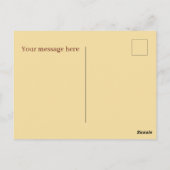 かわいい円グラフの追加メッセージ ポストカード (裏面)