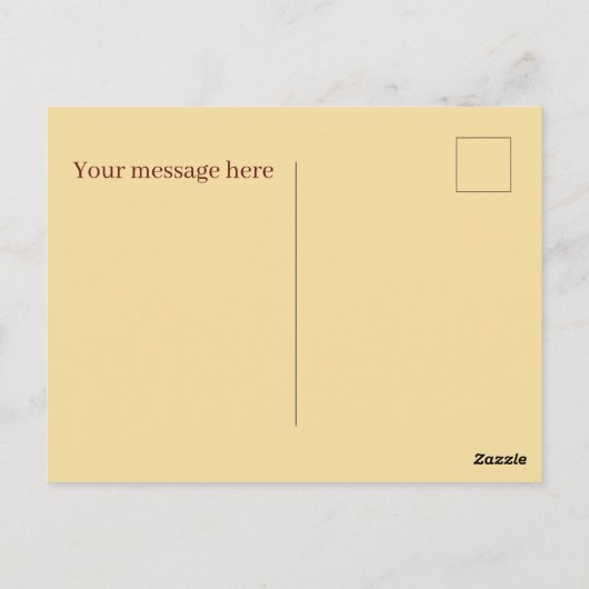 かわいい円グラフの追加メッセージ ポストカード (裏面)