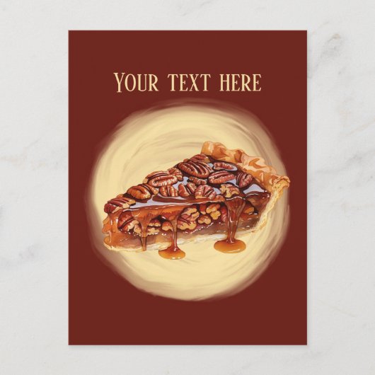 かわいい円グラフの追加メッセージ ポストカード (正面)