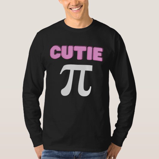 かわいい円周率+面白い+数学+ジョーク+ギーク+かわいい+円周率の日 Tシャツ (正面)
