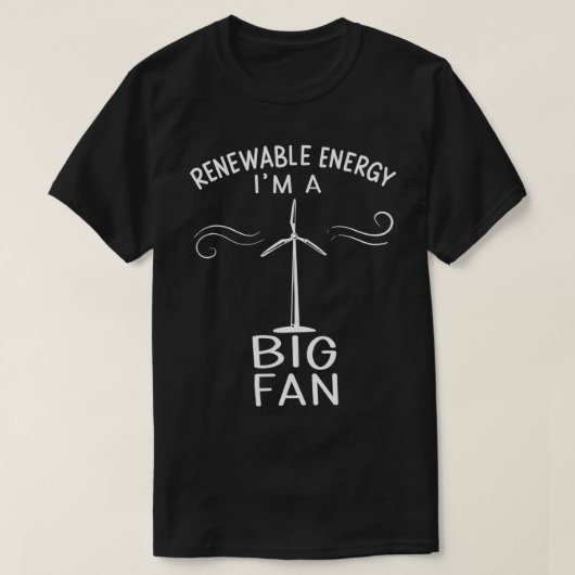 かわいい再生可能エネルギー私は大ファン風エネルギーギ Tシャツ (デザイン正面)