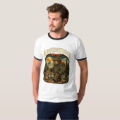 かわいい冒険くまTシャツ – ハイキング自然探検 Tシャツ (正面フル)
