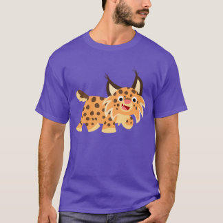 かわいい冗談の漫画のボブキャットのTシャツ Tシャツ