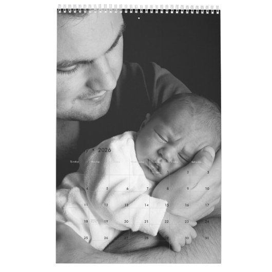 かわいい写真と家族のカレンダー カレンダー (1月 2026)