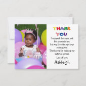 かわいい写真のカード サンキューカード (正面)