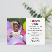 かわいい写真のカード サンキューカード (スタンド正面)