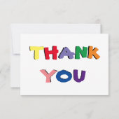 かわいい写真のカード サンキューカード (裏面)