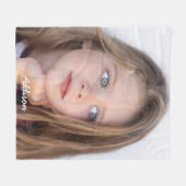 かわいい写真のフリースブランケット フリースブランケット (正面(横))