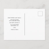 かわいい写真の動く告知 ポストカード (裏面)