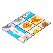 かわいい写真の動物の名前を追加ホームスクール ノートブック (左側)