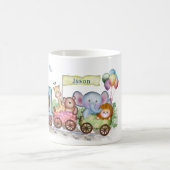 かわいい写真の水色をトレーニングする コーヒーマグカップ (中央)