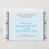 かわいい写真の誕生日お誘い :: 5Lのグレース 招待状 (裏面)