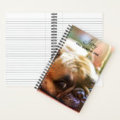かわいい写真を追加する名前Bulldog フランスの Notebook ノートブック (内側)
