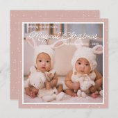 かわいい写真クリスマスカード シーズンカード (正面/裏面)