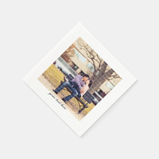 かわいい写真パーティーナプキン スタンダードカクテルナプキン (角)