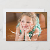 かわいい写真メリークリスマスカード シーズンカード (正面)