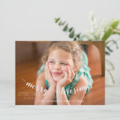 かわいい写真メリークリスマスカード シーズンカード (スタンド正面)