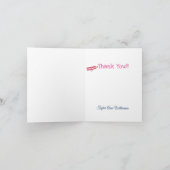 かわいい写真中学校卒業 サンキューカード (内部)