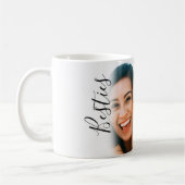 かわいい写真最高のの友達のベスティー脚本 コーヒーマグカップ (左)