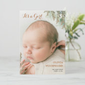 かわいい写真 セージ ココア ガール 誕生のお知らせ (スタンド正面)