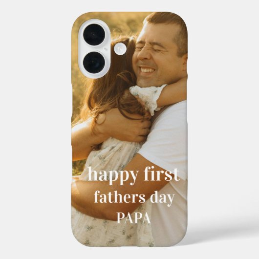 かわいい写真 ハッピー ファーザーズデー パパ Case-Mate iPhoneケース (裏面)
