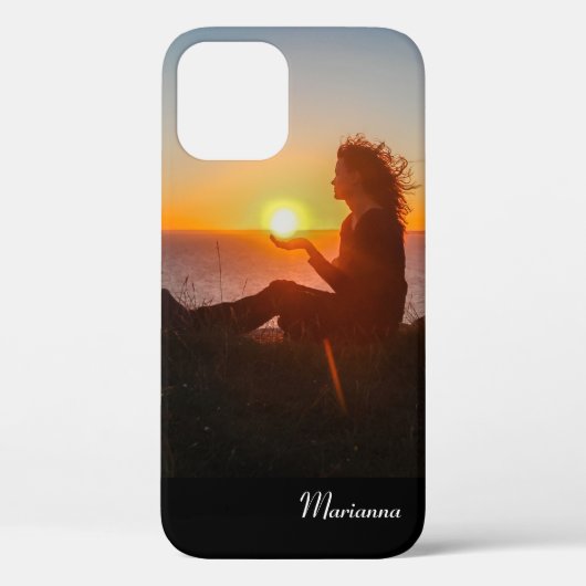 かわいい写真 名前入り 頑丈なiPhoneケース Case-Mate iPhoneケース (裏面)