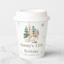 かわいい冬うさぎ誕生日パーティー