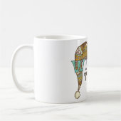 かわいい冬のアイススケート編みストッキングキャップ コーヒーマグカップ (左)