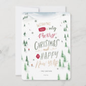 かわいい冬のアルプススキー 非写真 クリスマス (正面)