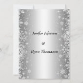 かわいい冬のウェディング 招待状 (裏面)