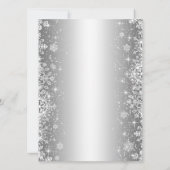 かわいい冬のウェディング 招待状 (裏面)