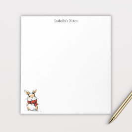 かわいい冬のウサギのスケッチイラスト ノートパッド
