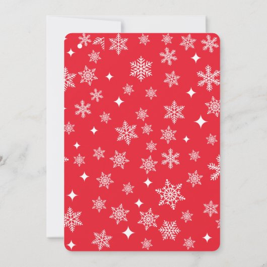 かわいい冬のクッキーとココアクリスマスパーティー 招待状 (裏面)