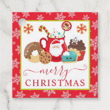 かわいい冬のクッキーとココアクリスマス