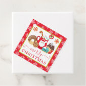 かわいい冬のクッキーとココアクリスマス フェイバータグ (インサイチュ)