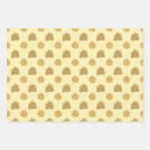 かわいい冬のクッキー ラッピングペーパーシート (正面)